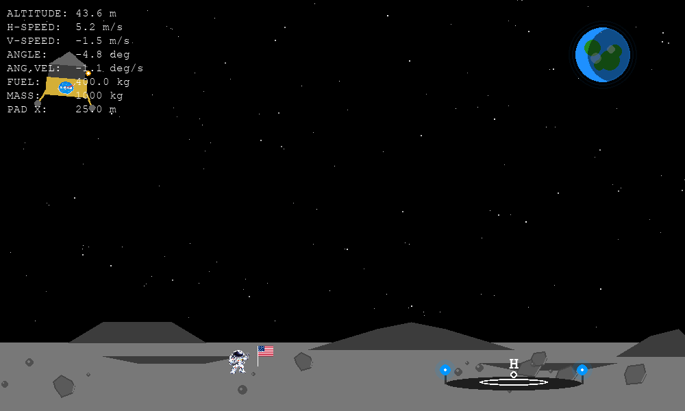 DQN Landing Demo
